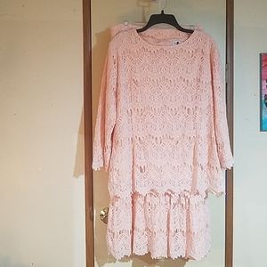 Dainty Jewels lace shirt and skirt set
